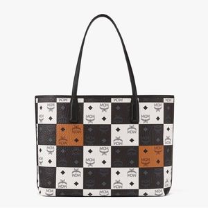 🖤🤎LIMITED EDITION MCM AREN SHOPPER CHECKER BOARD 🖤🤎🔥BRAND NEW With TAGS🔥